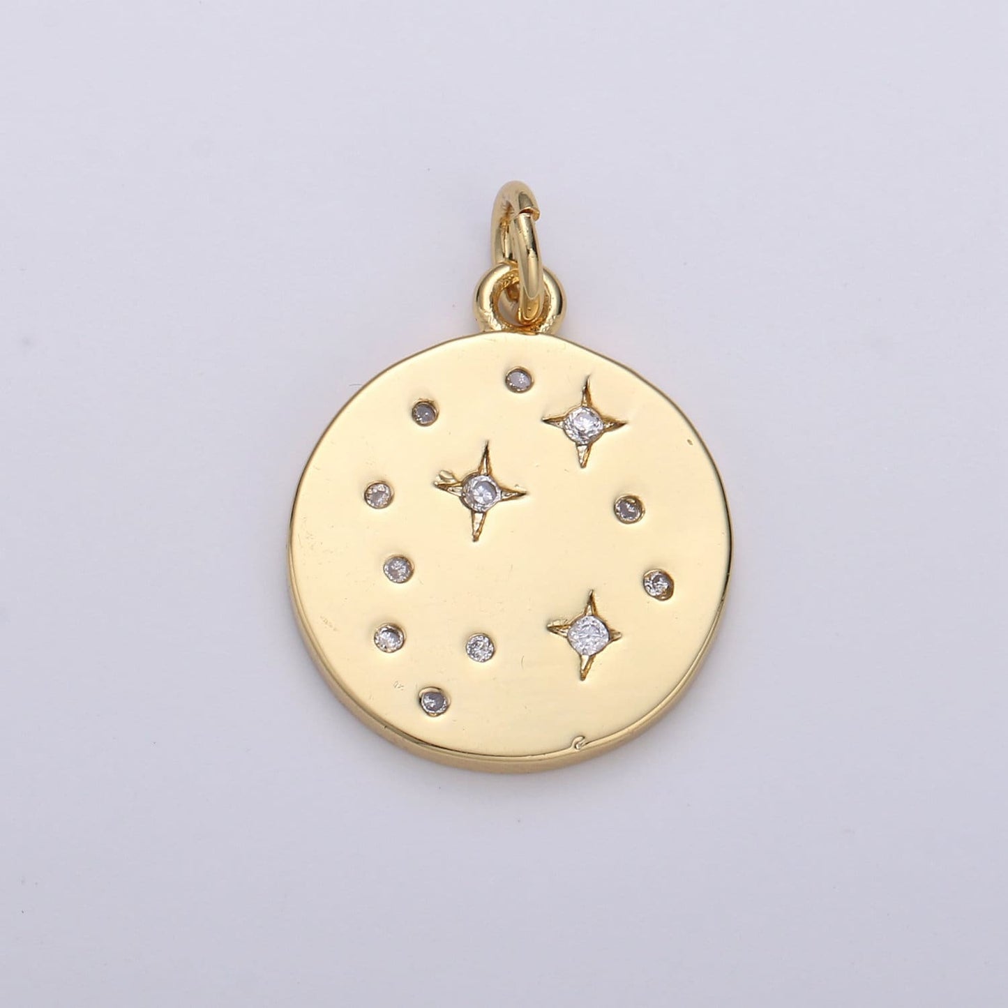 Gold Star Jewelry Gold Sky Galaxy Charm Jewelry Making Supply 24K Gold Findings Silver Celestial Jewelry, D-530, D-531