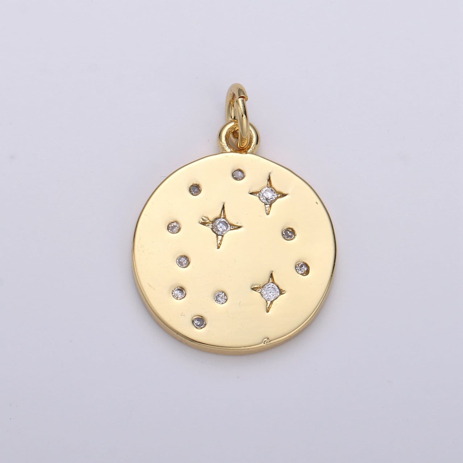 Gold Star Jewelry Gold Sky Galaxy Charm Jewelry Making Supply 24K Gold Findings Silver Celestial Jewelry, D-530, D-531