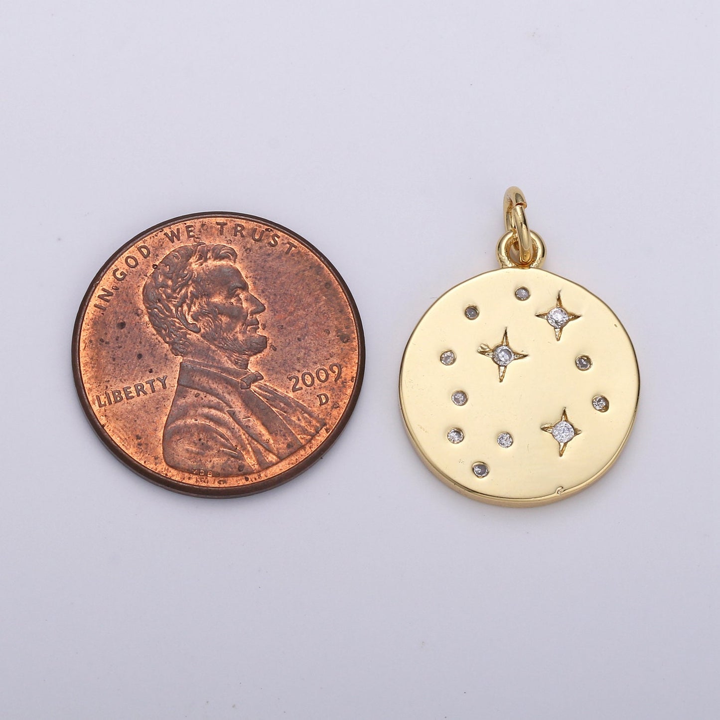 Gold Star Jewelry Gold Sky Galaxy Charm Jewelry Making Supply 24K Gold Findings Silver Celestial Jewelry, D-530, D-531