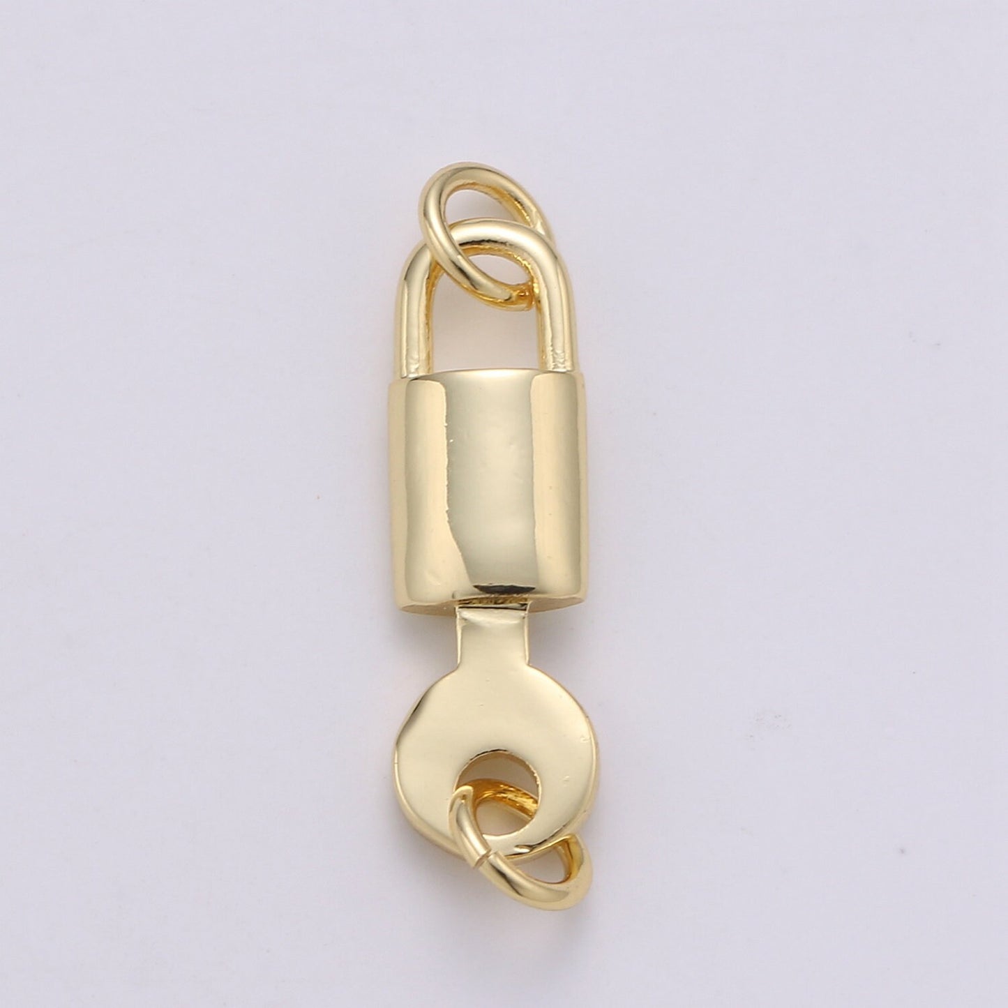 1pc 14k Gold Lock Key Pendant Charm, Dainty Key Pendant Charm, Lock Pendant, For DIY Jewelry Making Supply COGF-507