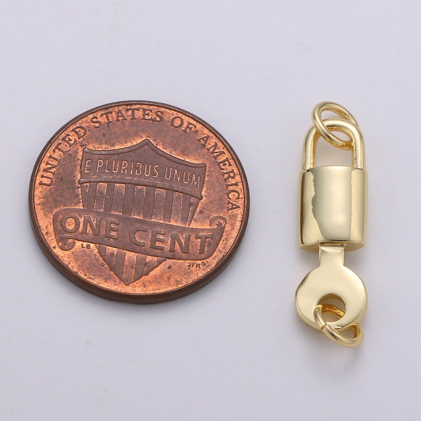 1pc 14k Gold Lock Key Pendant Charm, Dainty Key Pendant Charm, Lock Pendant, For DIY Jewelry Making Supply COGF-507