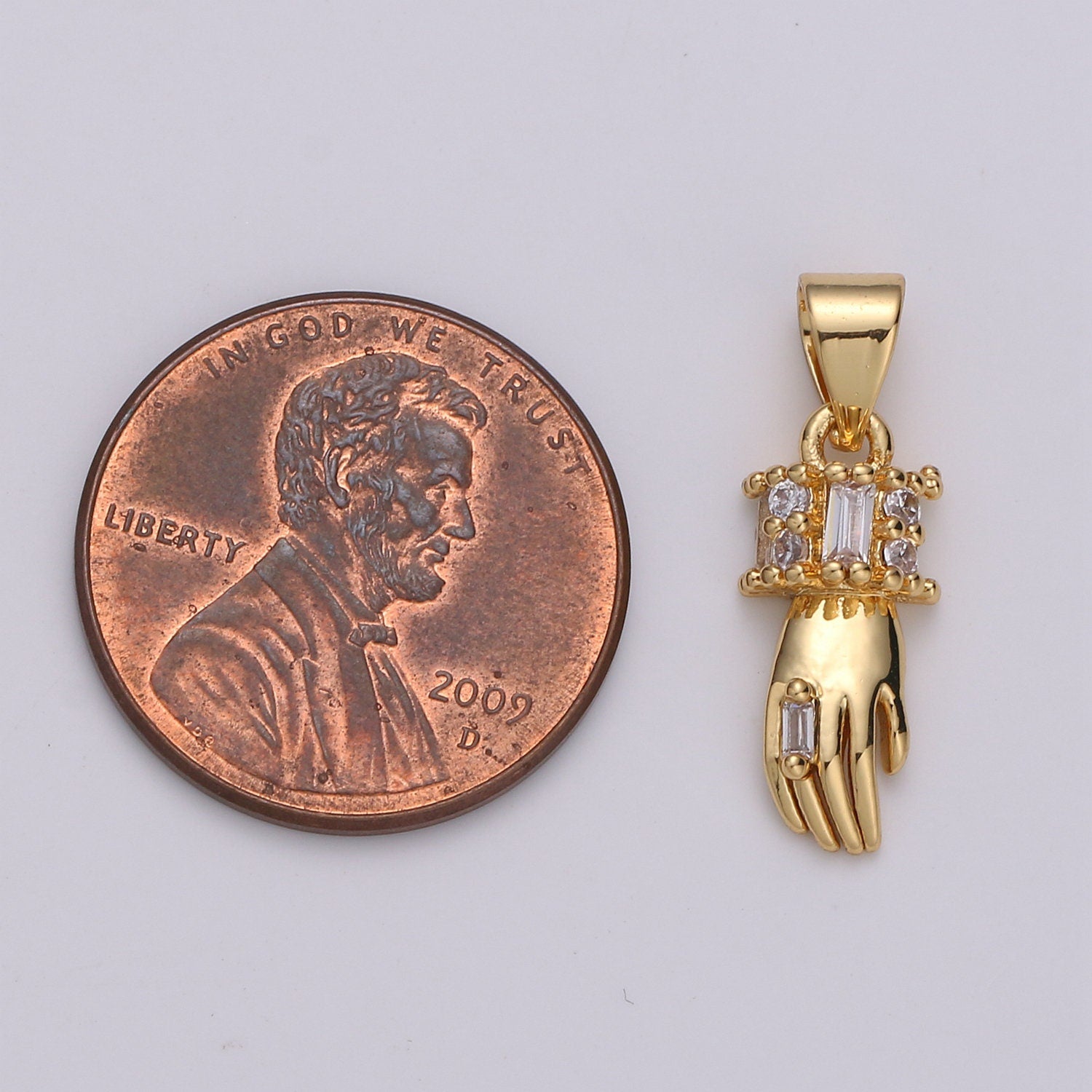 1pc Gold Micro Pave CZ Heart Pendant Charm, Gold Hand Micro Pave CZ Pendant Charm, Pendant, For DIY Jewelry,pdgf-173