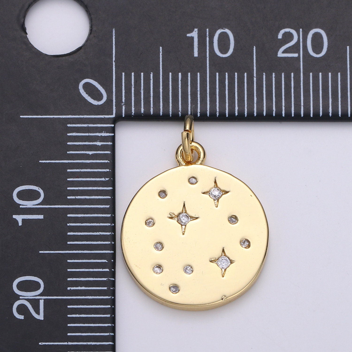 Gold Star Jewelry Gold Sky Galaxy Charm Jewelry Making Supply 24K Gold Findings Silver Celestial Jewelry, D-530, D-531