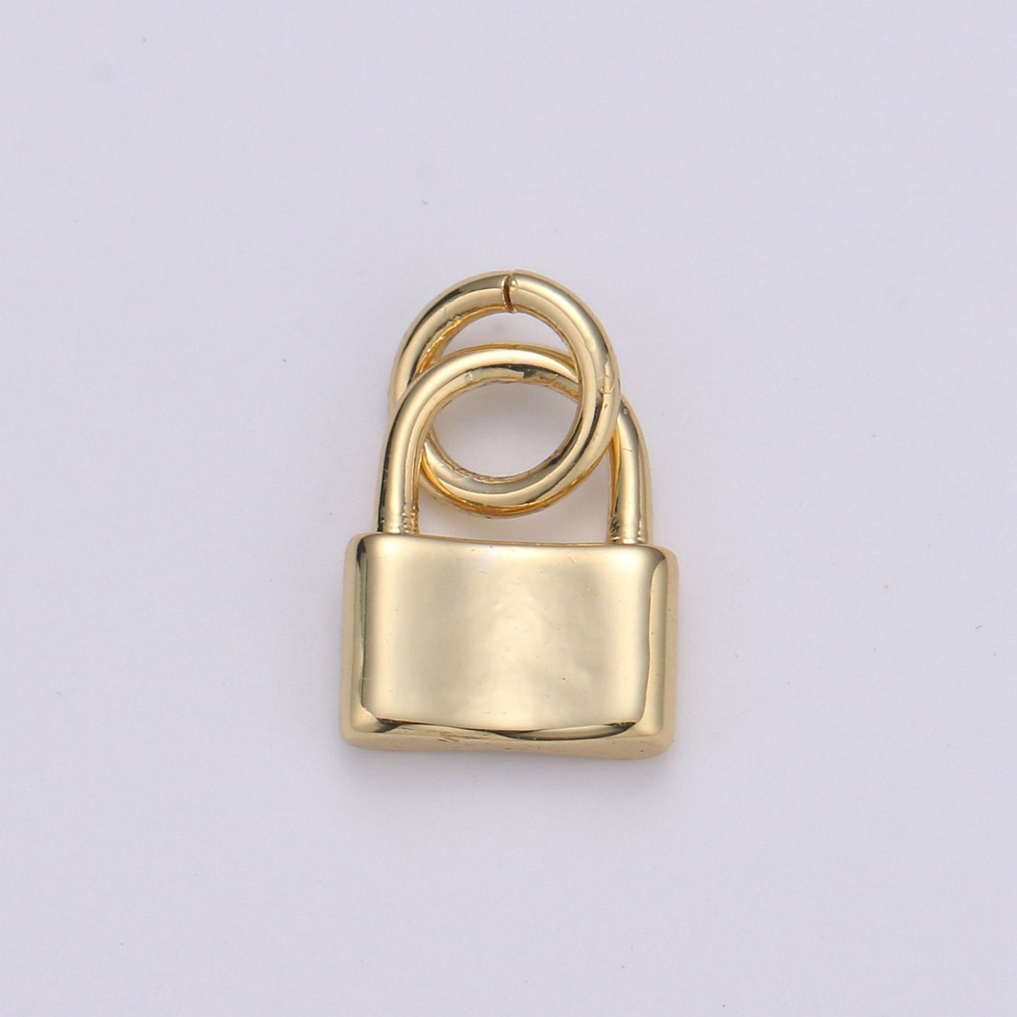 7X10mm Mini lock charm in 24k gold filled lock charm for earring bracelet necklace. Small dainty gold Padlock charm Silver Lock Jewelry