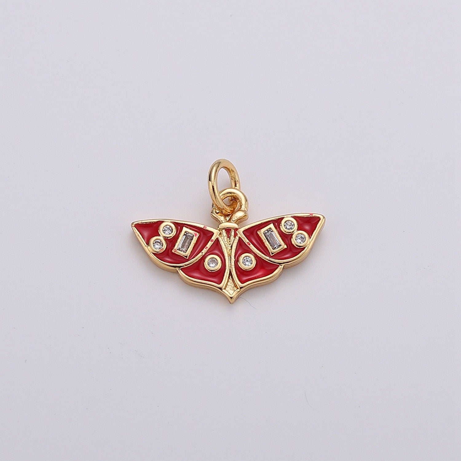 17X13MM Butterfly pendant,Colourful enamel butterfly charm,small animal findings, DIY jewellery supplies
