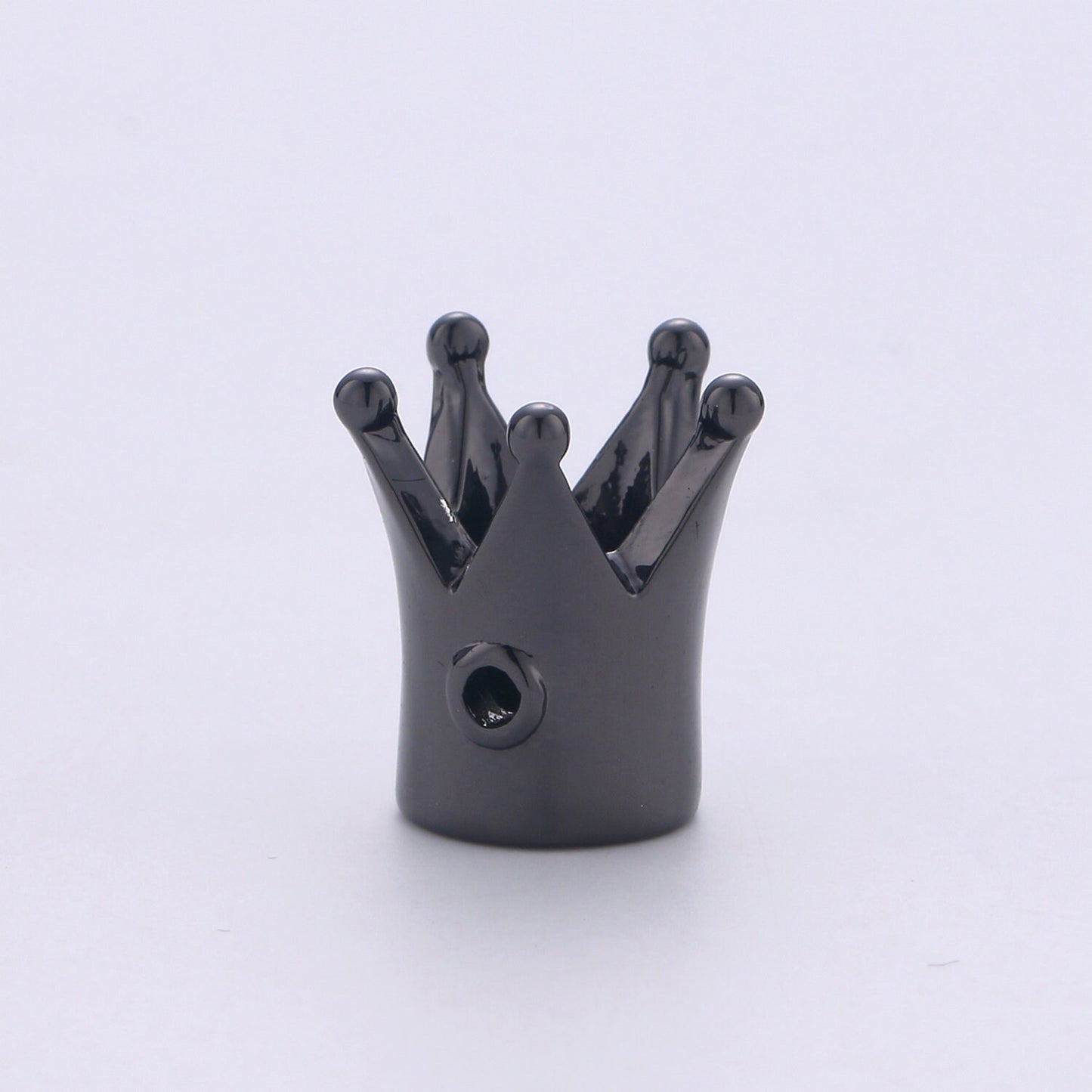 1pc Gold  Crown Beads,  Crown Bracelet Connector, For Bracelet Making Supply Findings, Hole Size 2mm, B-319