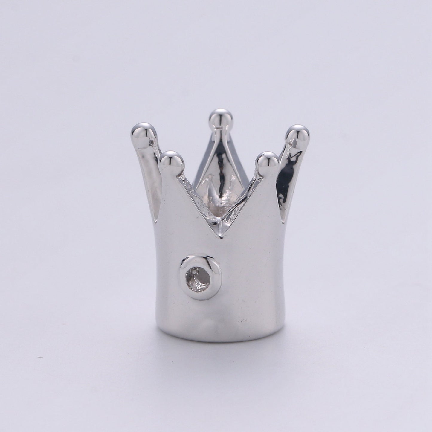 1pc Gold  Crown Beads,  Crown Bracelet Connector, For Bracelet Making Supply Findings, Hole Size 2mm, B-319