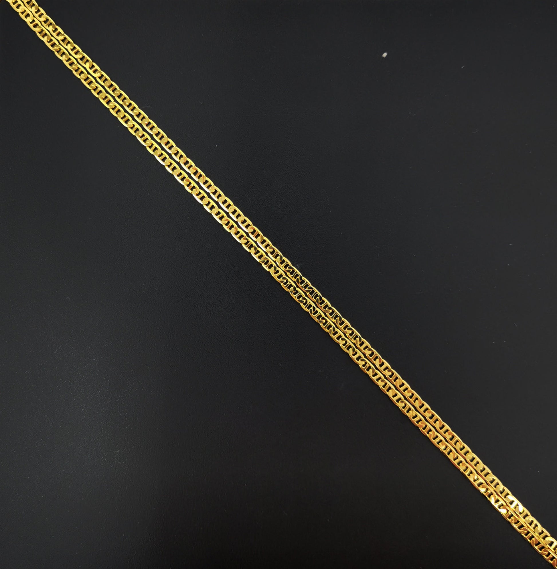17.7'' Ready to Use 24K Gold Filled Figure 8 Chain, 2.5 mm Figure 8 Chain with lobster Clasp, Necklace, Great Quality, Jewelry Supplies, 446