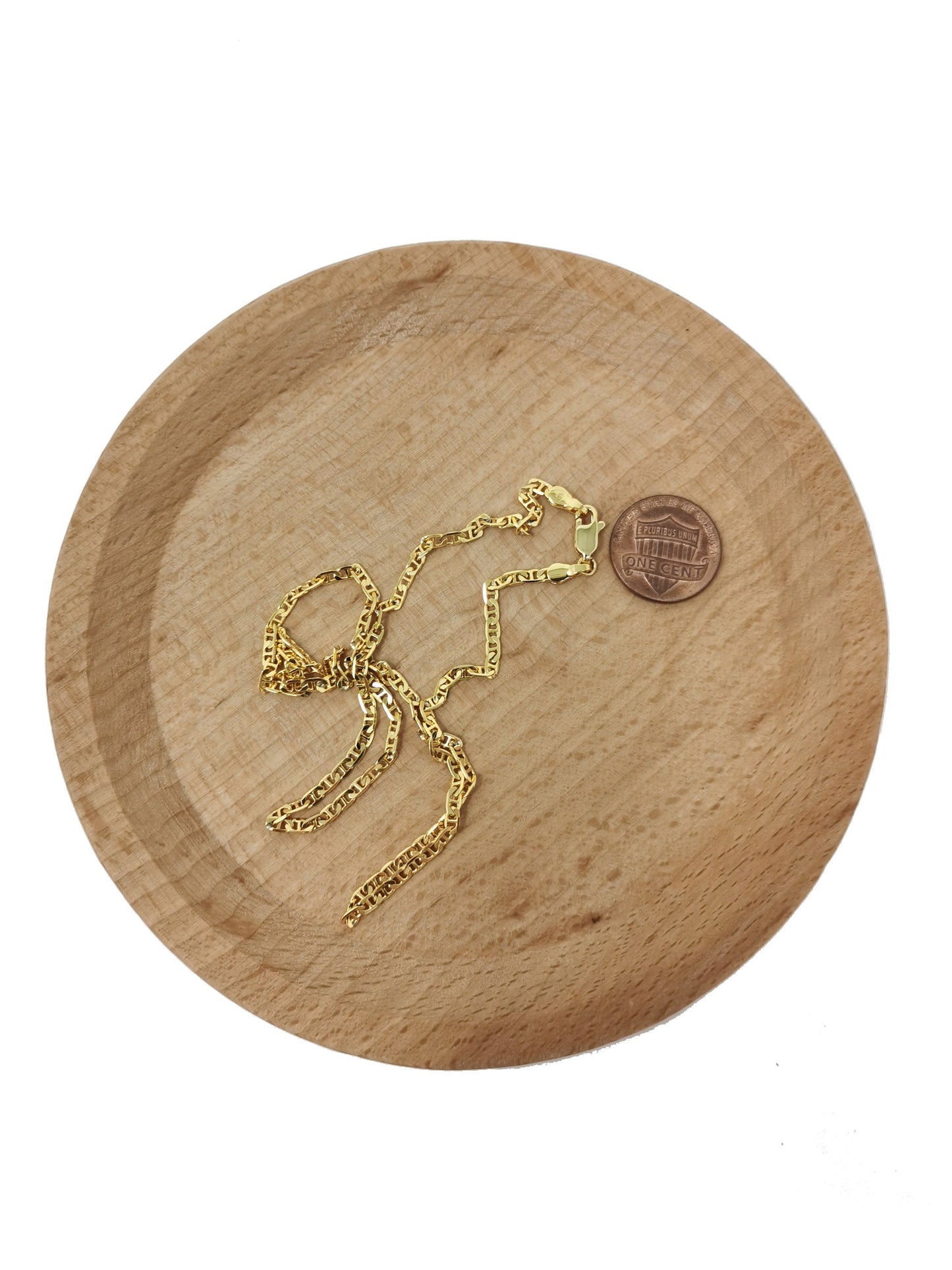17.7'' Ready to Use 24K Gold Filled Figure 8 Chain, 2.5 mm Figure 8 Chain with lobster Clasp, Necklace, Great Quality, Jewelry Supplies, 446
