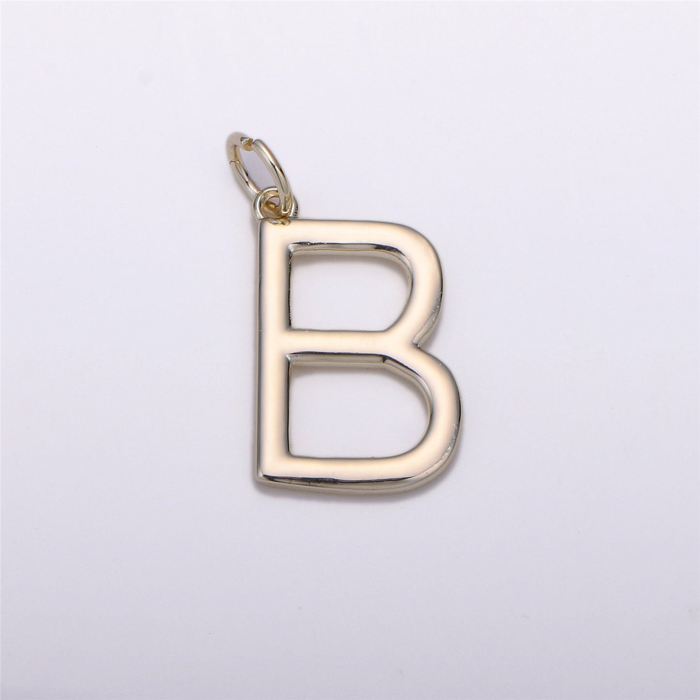 Gold Letter Charms, Personalized Charm, Initial Charms, Bracelet Charms, Mini Pendant Charms forNecklace Alphabet 20x14mm ALPH-16