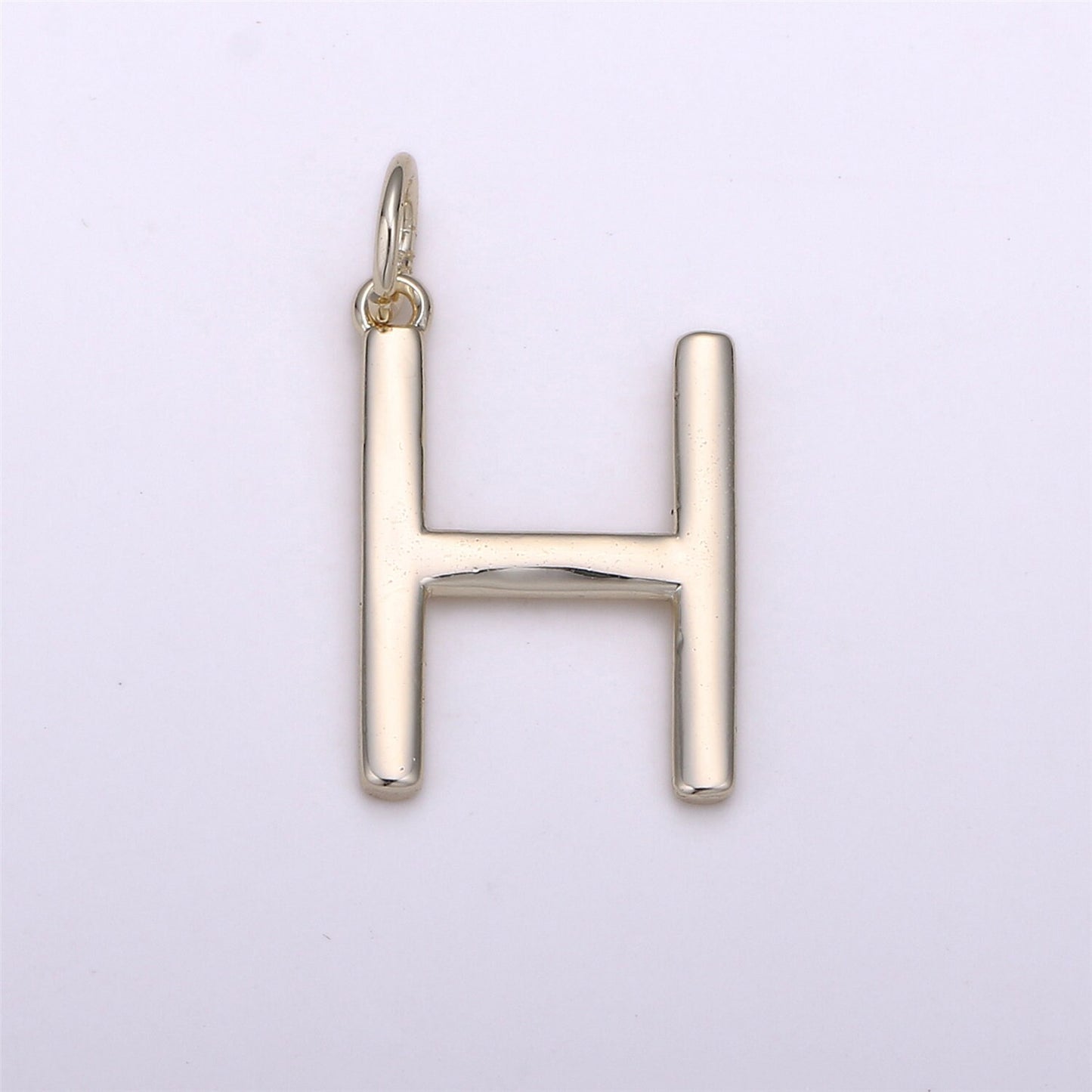 Gold Letter Charms, Personalized Charm, Initial Charms, Bracelet Charms, Mini Pendant Charms forNecklace Alphabet 20x14mm ALPH-16