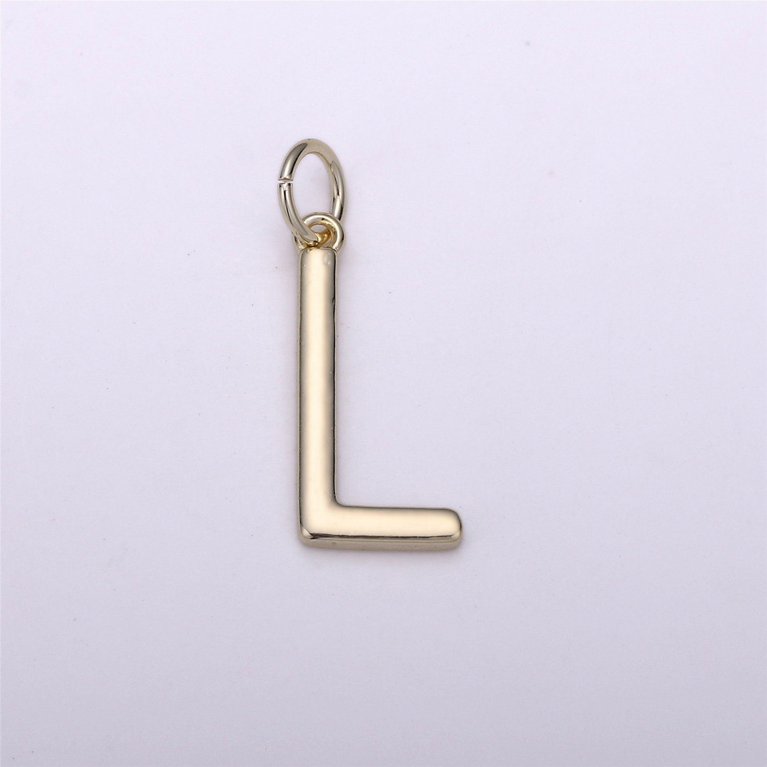 Gold Letter Charms, Personalized Charm, Initial Charms, Bracelet Charms, Mini Pendant Charms forNecklace Alphabet 20x14mm ALPH-16