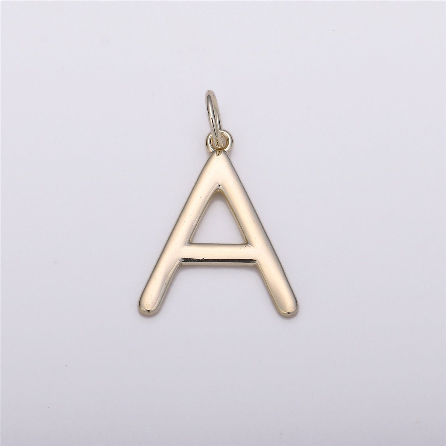 Gold Letter Charms, Personalized Charm, Initial Charms, Bracelet Charms, Mini Pendant Charms forNecklace Alphabet 20x14mm ALPH-16