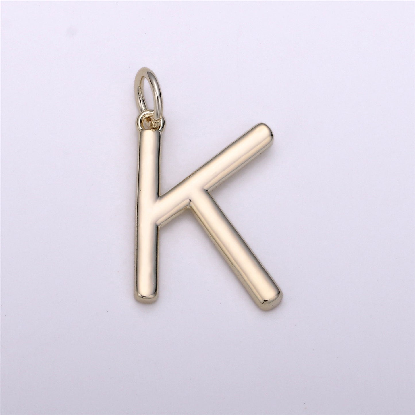Gold Letter Charms, Personalized Charm, Initial Charms, Bracelet Charms, Mini Pendant Charms forNecklace Alphabet 20x14mm ALPH-16