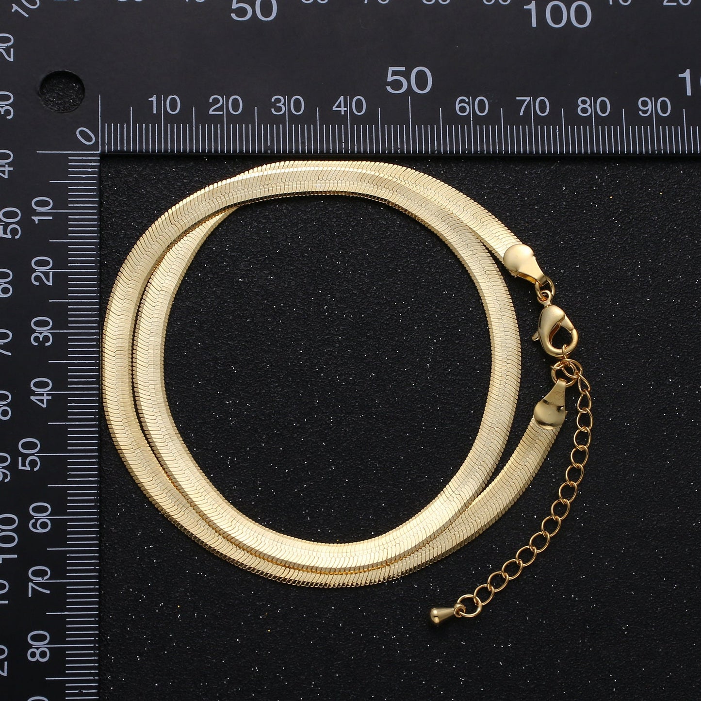 1pc 20" 3.4 mm Ready to Use 24K Gold Plated Herringbone Necklace Chain,Layering Chain Dainty Necklace,For Pendant Charm Necklace Making, 770
