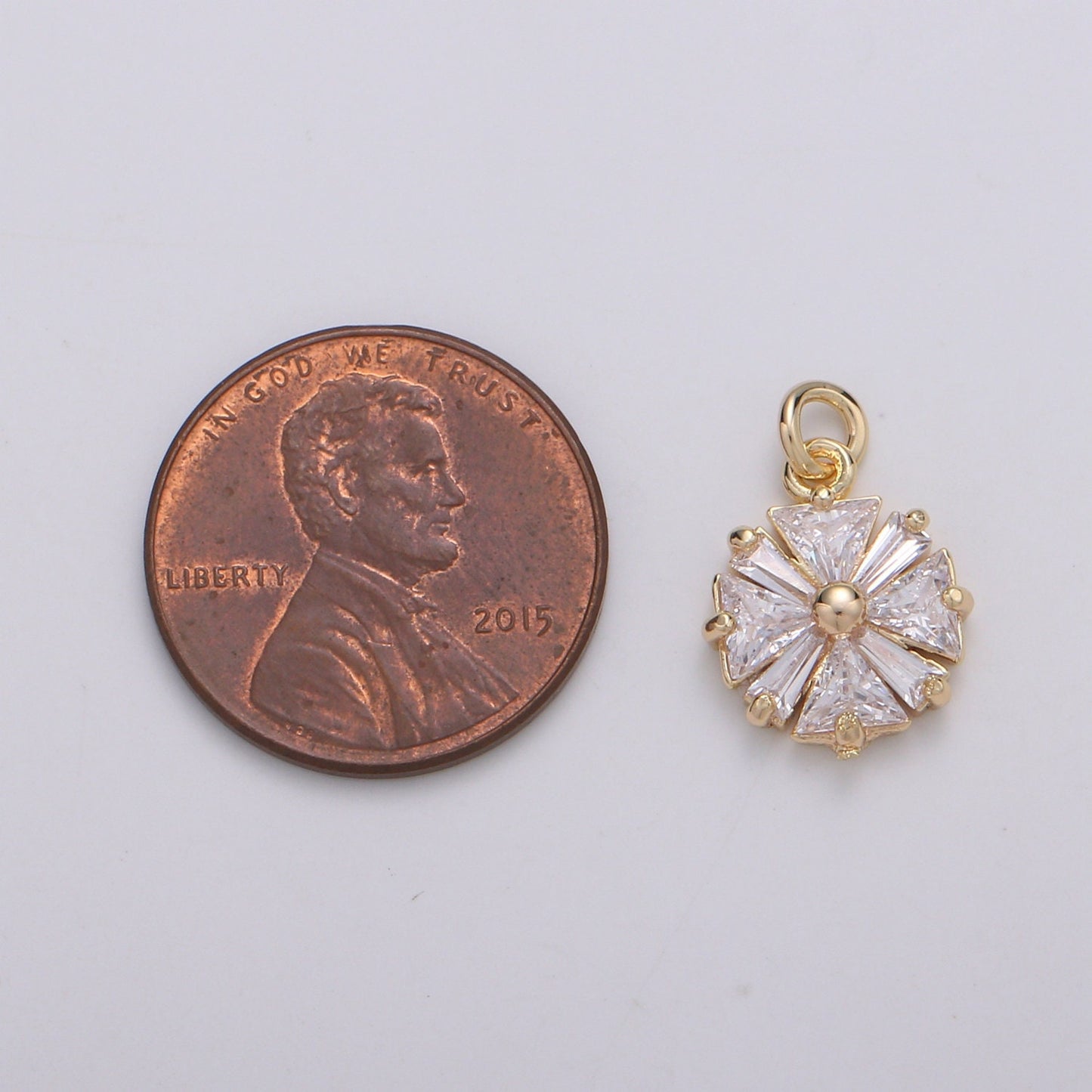 1Pcs Baguette Star Charms, Cubic Zirconia Charms, Gold Etoile Charm, Vane Necklace Pendant Bracelet Charms Star Celestial Jewelry