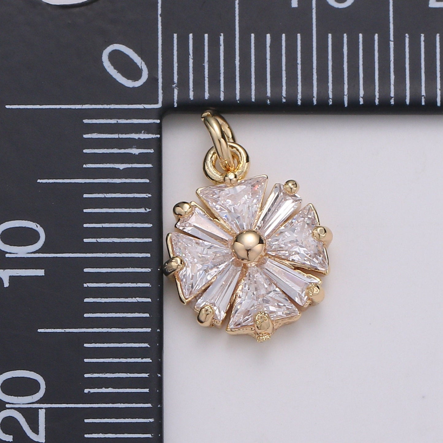 1Pcs Baguette Star Charms, Cubic Zirconia Charms, Gold Etoile Charm, Vane Necklace Pendant Bracelet Charms Star Celestial Jewelry