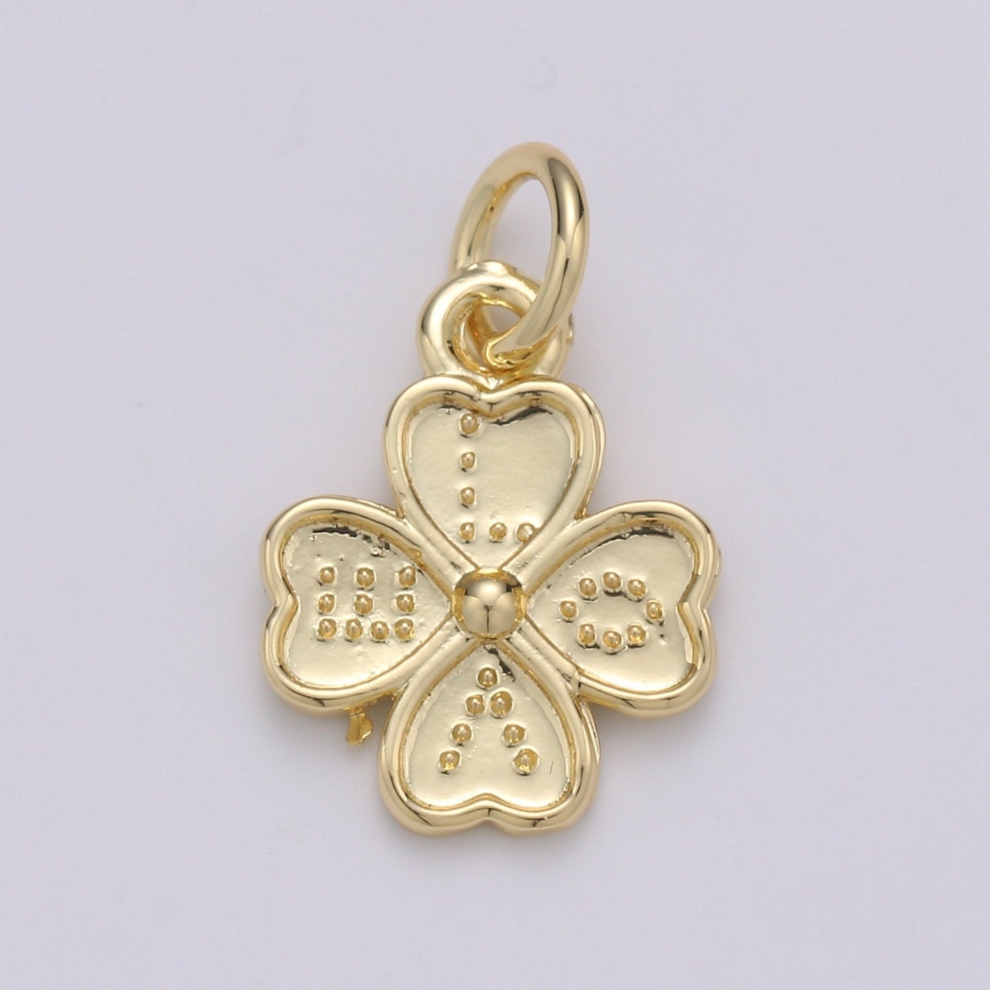 1pc Jasmine Petal 24K Gold Charm, LOVE Flower Pendant Charm, Daisy Charm,For DIY Jewelry,Gold Color, CHGF-1988