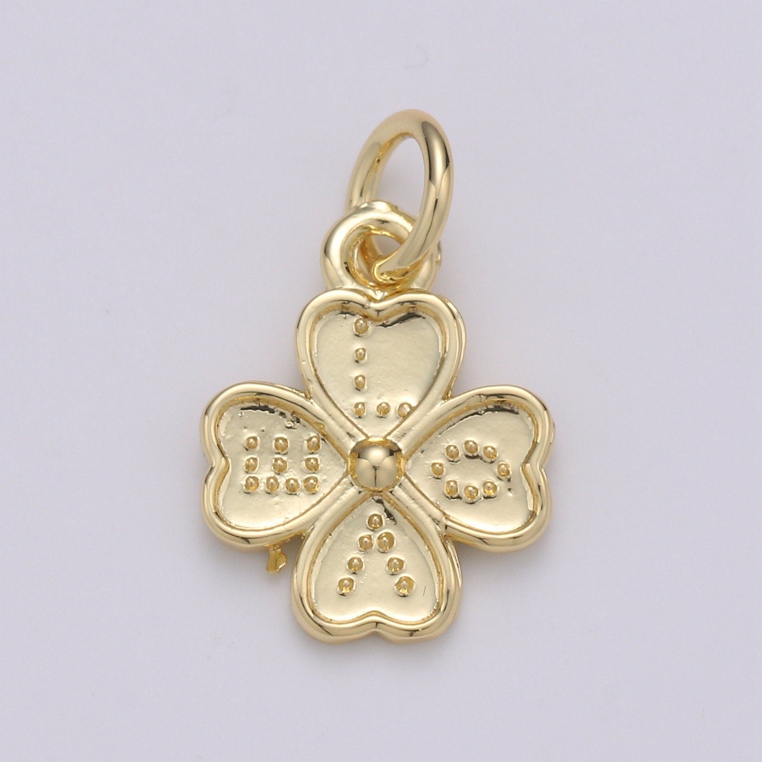 1pc Jasmine Petal 24K Gold Charm, LOVE Flower Pendant Charm, Daisy Charm,For DIY Jewelry,Gold Color, CHGF-1988