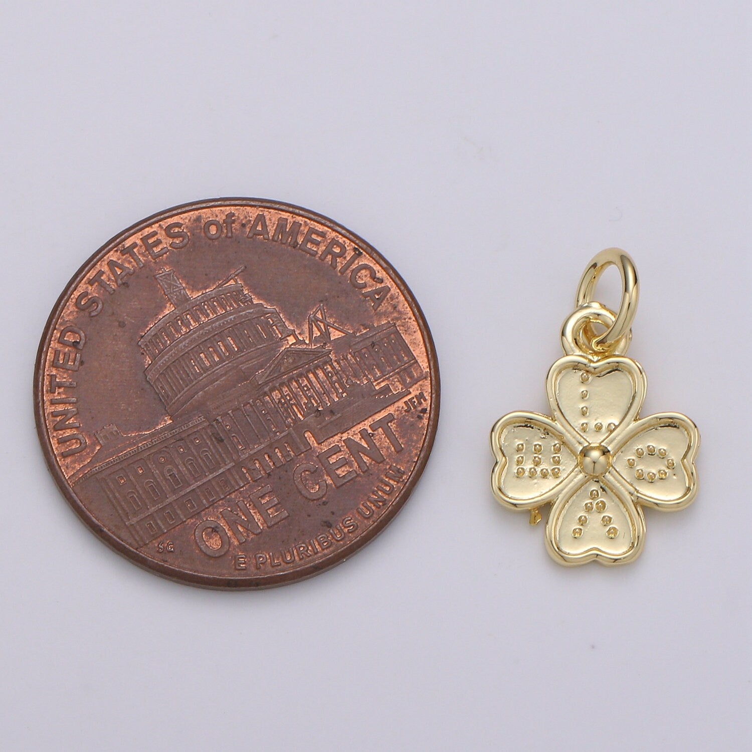 1pc Jasmine Petal 24K Gold Charm, LOVE Flower Pendant Charm, Daisy Charm,For DIY Jewelry,Gold Color, CHGF-1988