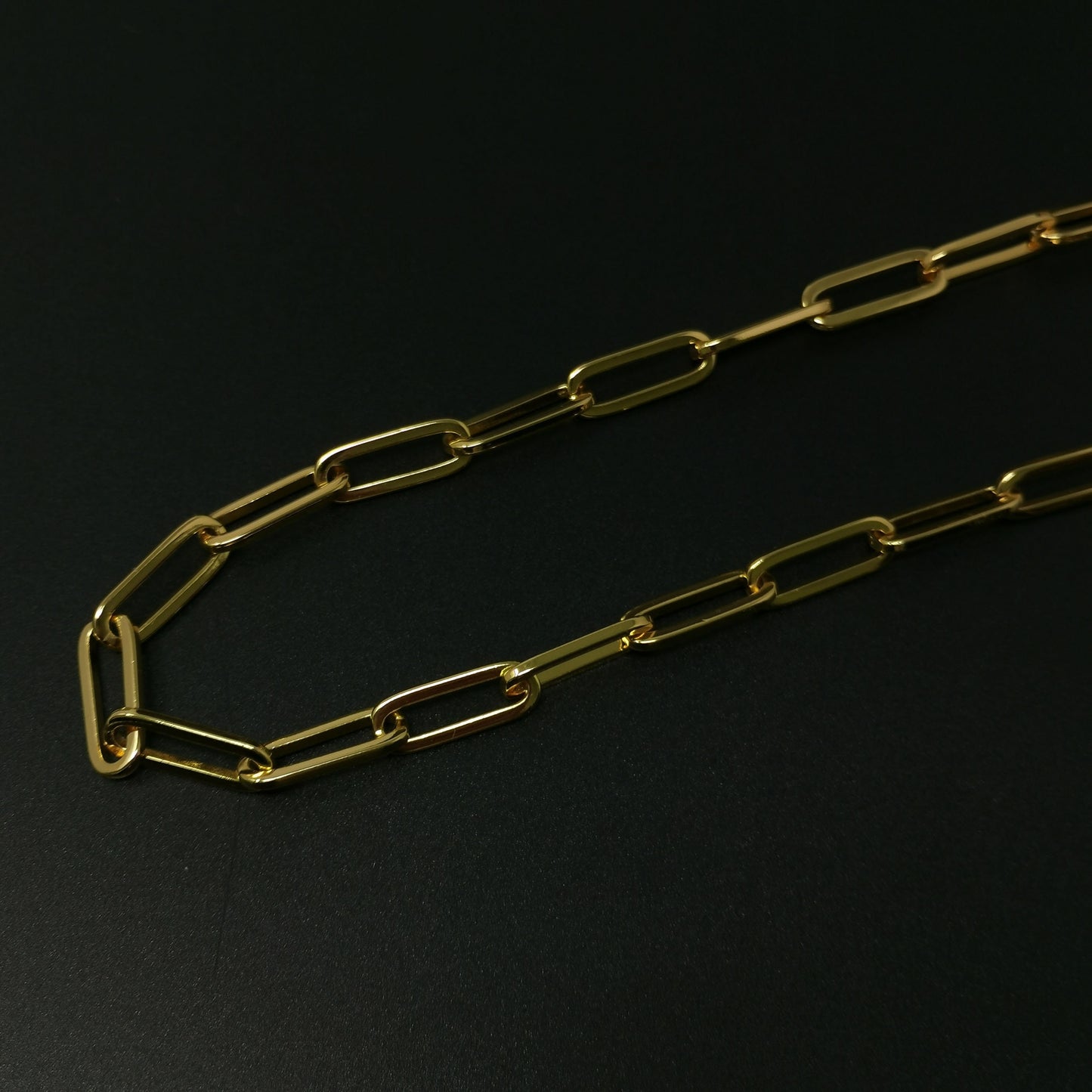Chunky Paper Clip Chain by Yard, Large Box Chain, Wholesale bulk Roll Chain Jewelry Making for Bold Statement Layer Necklace, Roll-396