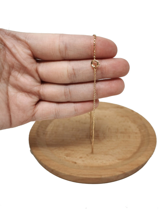 1pc 18'' x 2.5mm ready to wear 18k Gold Rollo Box Chain Necklace, Layering Bold Box Chain For Jewelry Making with Pendant Charm, 739