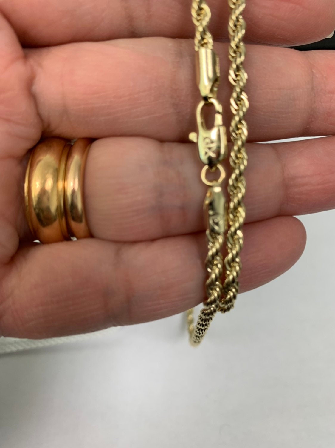 1pc 23.8'' Ready to Use 14K Gold Filled Rope Necklace Chain, Layering Rope Chain Bold Necklace, For Pendant Charm Necklace Making,CH-786