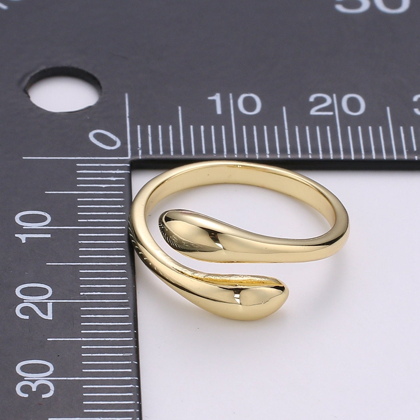 1pc Gold Double Head Snake Ring, Adjustable Gold Snake Ring, Two Heads Serpent Animal Ring, Green Stone DIY Jewelry R-233