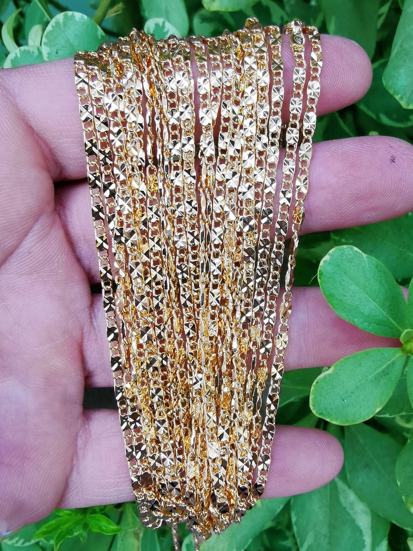 1pc 19.7'' Ready to Use Gold Anchor Necklace Chain,Layering Sunburst Chain Dainty Necklace,For Pendant Charm Necklace Making, 809