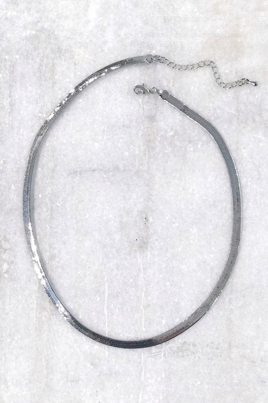 1pc 16" 3.5 mm Ready to Use White Gold Herringbone Necklace Chain Layering Chain Dainty Necklace For Pendant Charm Necklace, 894