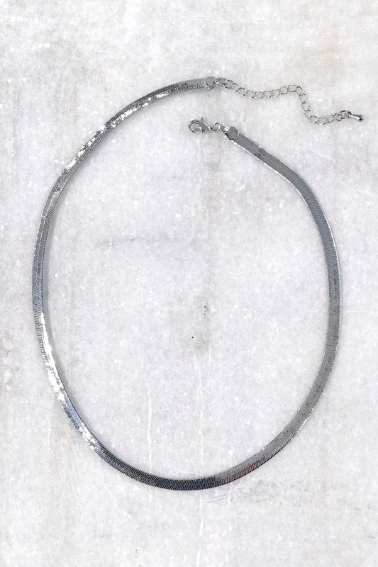 1pc 18" 4.7 mm Ready to Use White Gold Plated Herringbone Necklace Chain Layering Chain Dainty Necklace For Pendant Charm Necklace, 895