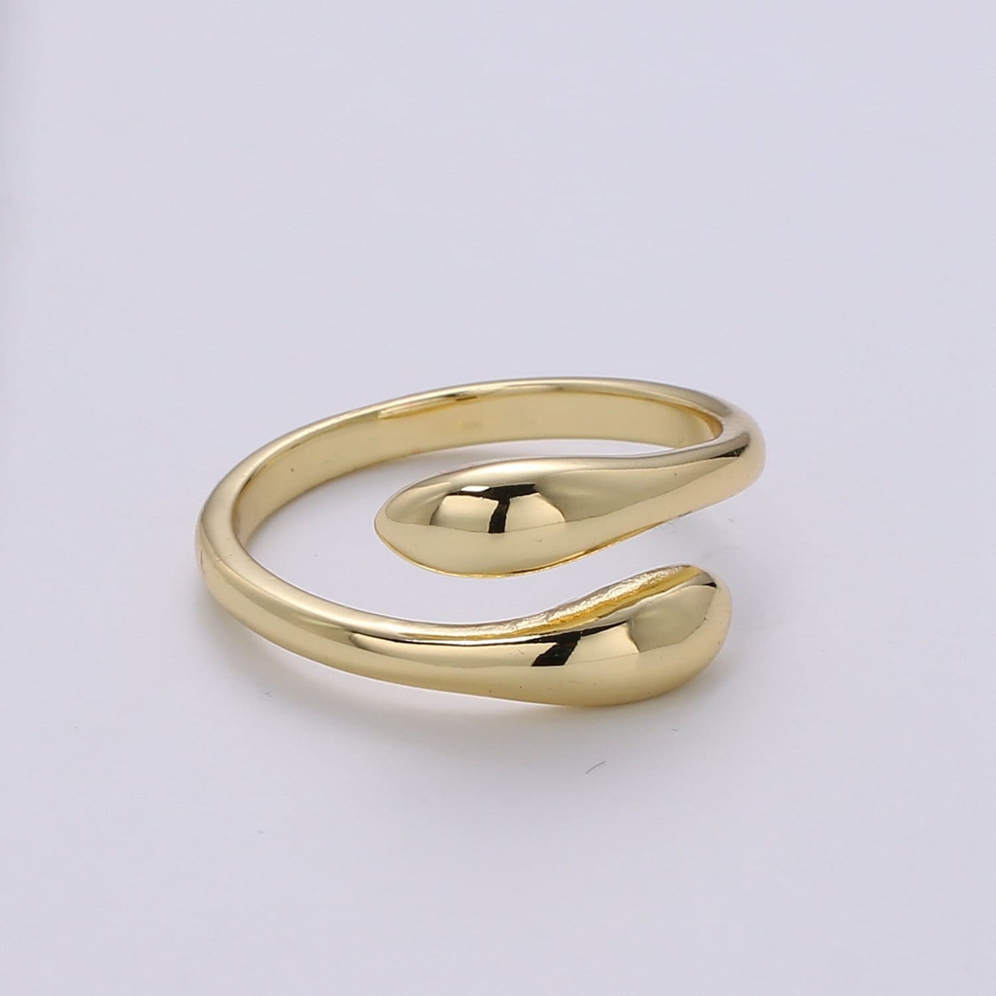 1pc Gold Double Head Snake Ring, Adjustable Gold Snake Ring, Two Heads Serpent Animal Ring, Green Stone DIY Jewelry R-233