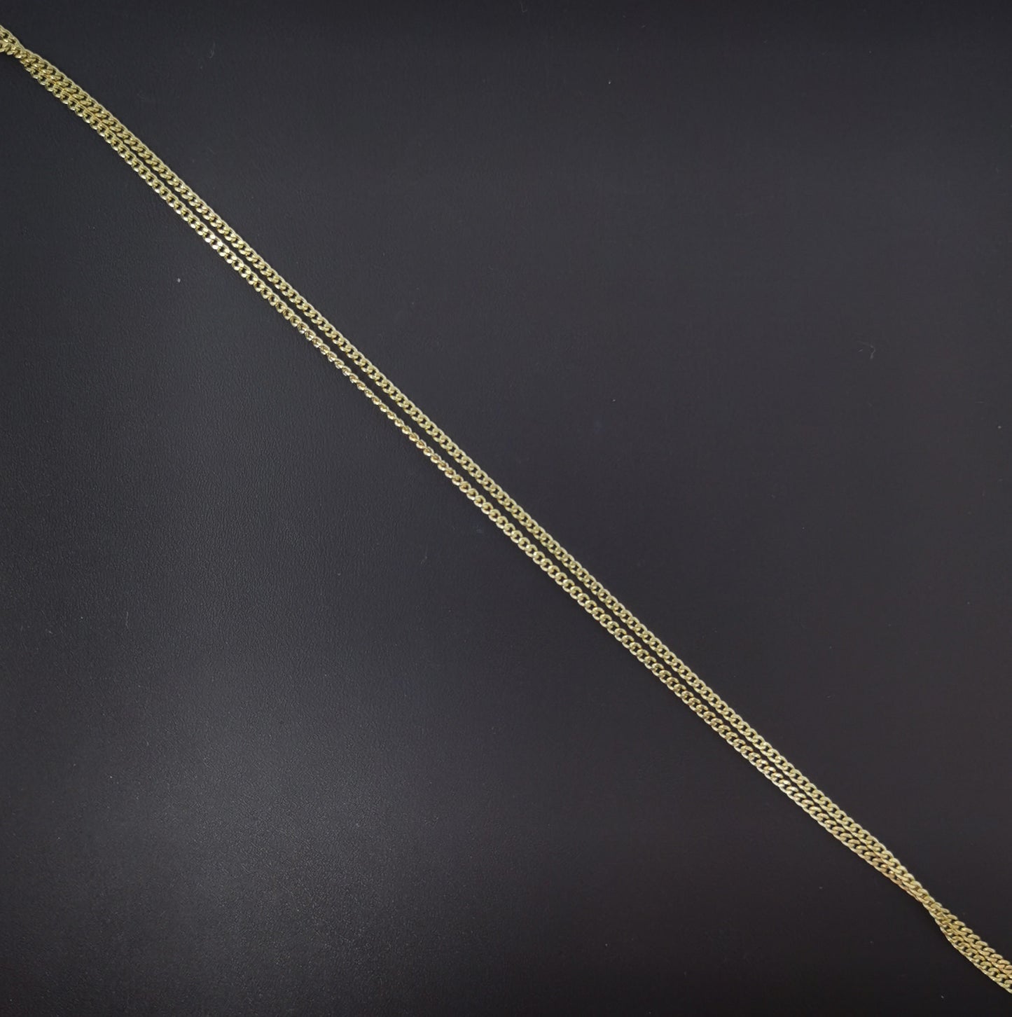 1pc 15.8'' Ready to Use 14K Gold Dainty Cuban Curb Necklace Chain, Miami Layering Link, For Pendant Charm Necklace, 787