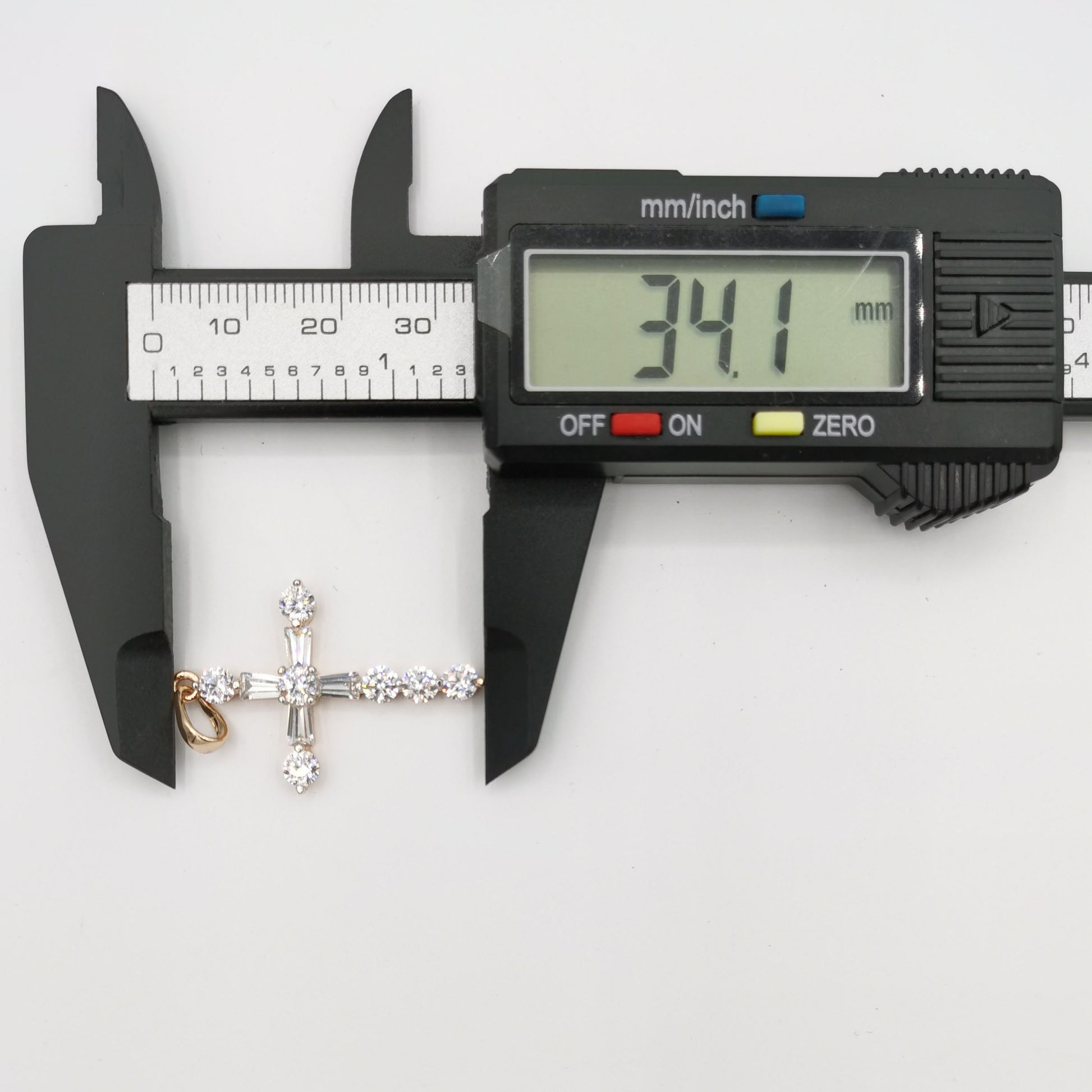 Baguette Cubic Cross Pendant, CZ Jesus Pendant, Earrings pendant, Bracelet Charm, Necklace Pendant, 14k Gold Filled Jewelry PDGF- 2058
