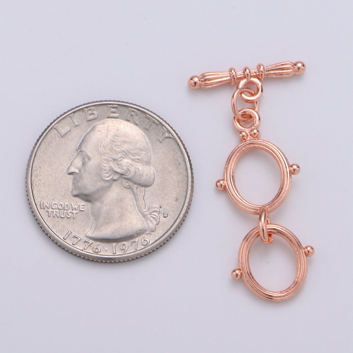 1x 14K Gold Toggle Clasp Oval Toggle Clasp for Jewelry Making Supply Rose Gold Silver Black OT Clasp