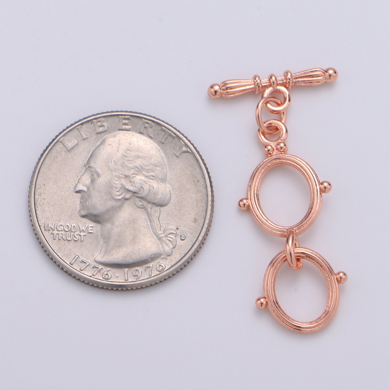 1x 14K Gold Toggle Clasp Oval Toggle Clasp for Jewelry Making Supply Rose Gold Silver Black OT Clasp