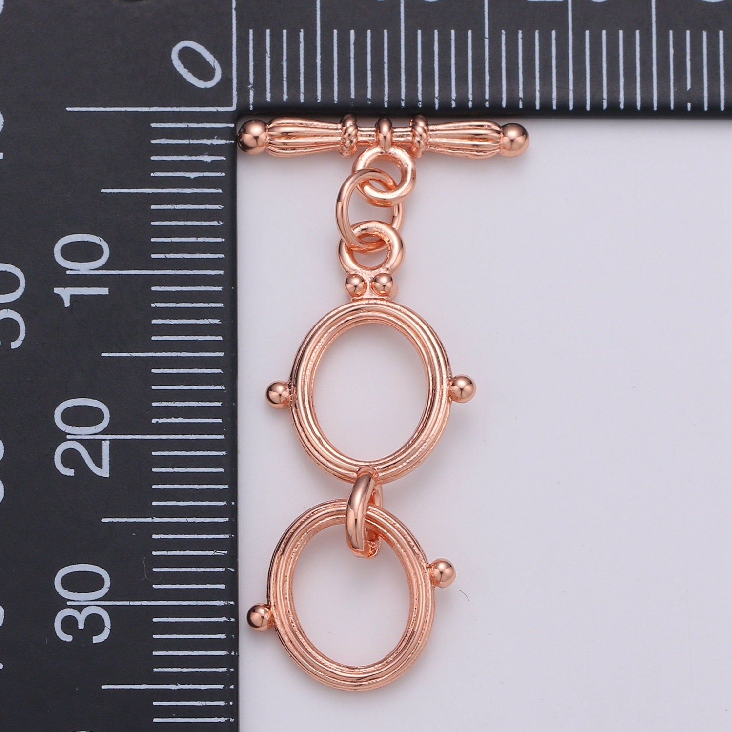 1x 14K Gold Toggle Clasp Oval Toggle Clasp for Jewelry Making Supply Rose Gold Silver Black OT Clasp