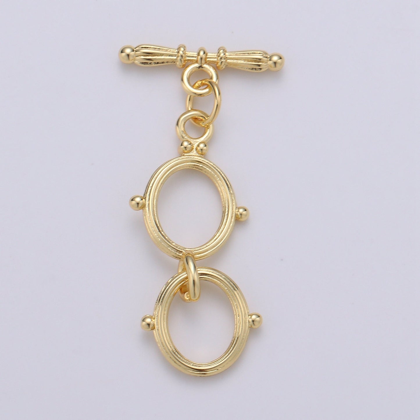1x 14K Gold Toggle Clasp Oval Toggle Clasp for Jewelry Making Supply Rose Gold Silver Black OT Clasp