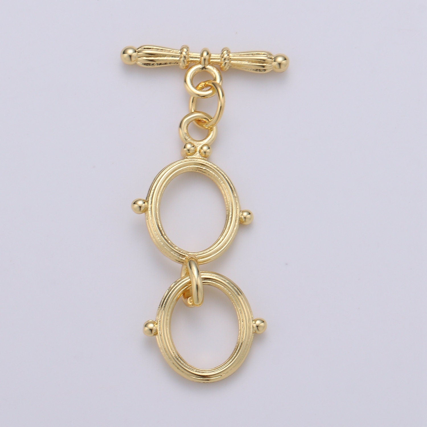 1x 14K Gold Toggle Clasp Oval Toggle Clasp for Jewelry Making Supply Rose Gold Silver Black OT Clasp