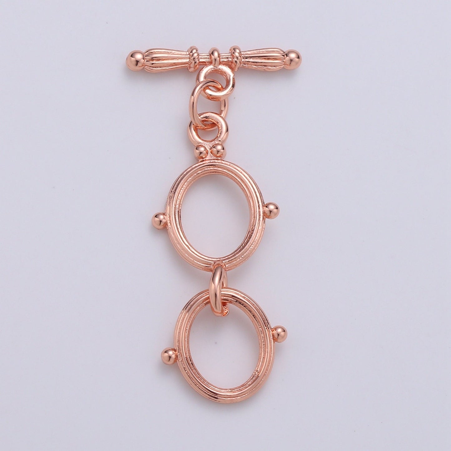 1x 14K Gold Toggle Clasp Oval Toggle Clasp for Jewelry Making Supply Rose Gold Silver Black OT Clasp