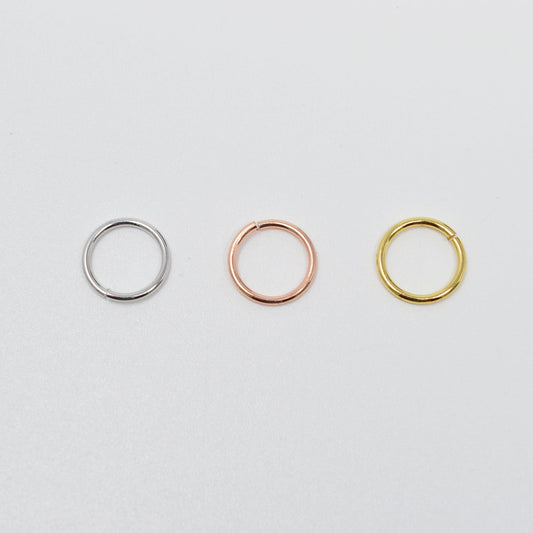 Satin Gold 0.9mmx10mm(19 gauge) 10gr Jump Ring,Gold Connector Silver Rose gold Open Jump Rings jewelry making supplies SUPP-1088-1090