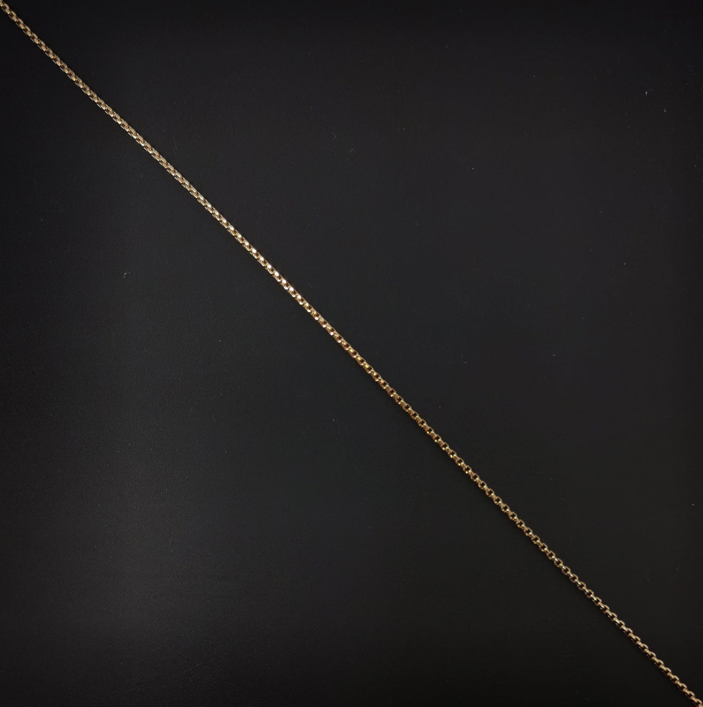 1pc 15.5'' ready to wear 18k Gold Square Box Chain Necklace, Layering Dainty Box Chain For Jewelry Making with Pendant Charm, CH-731