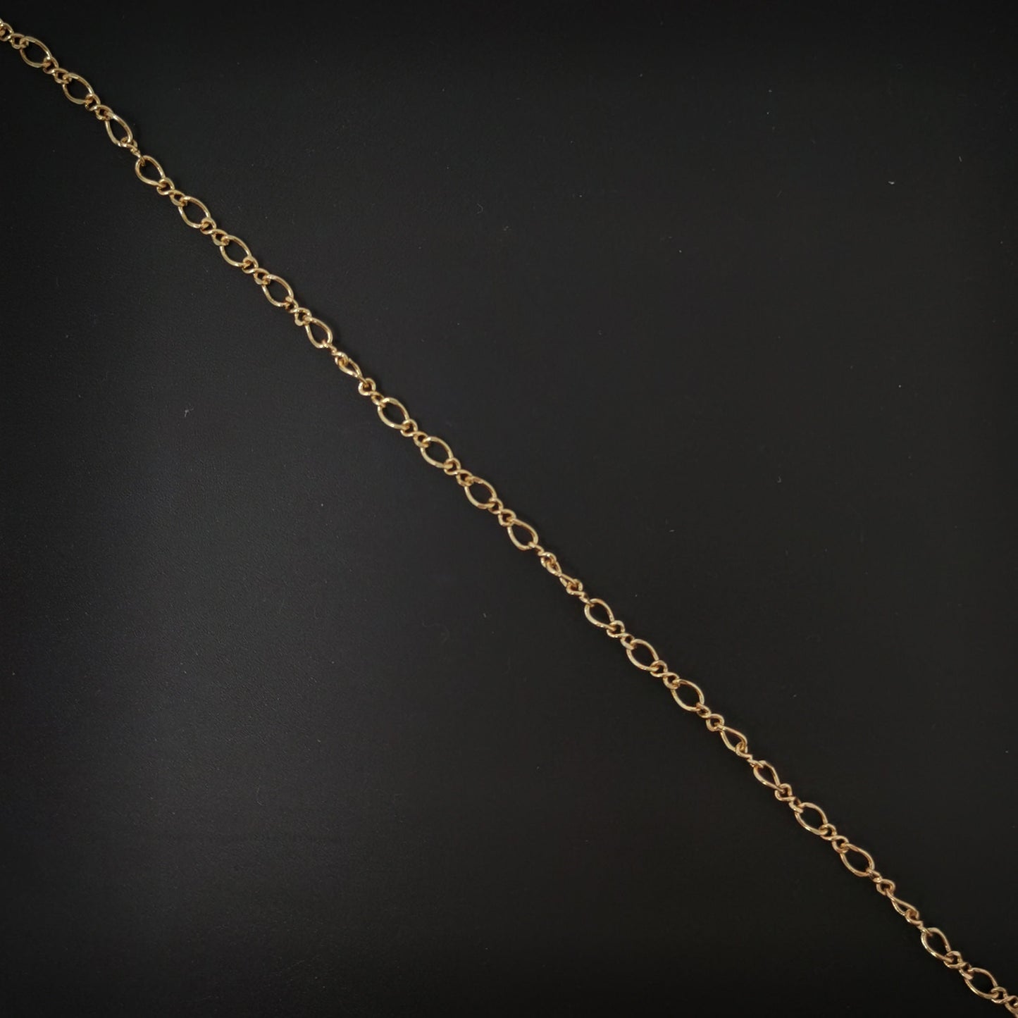 1pc 17.7'' Ready to Use 18K Rosy Gold Rolo Necklace Chain,Layering Rolo Chain Dainty Necklace,For Pendant Charm Necklace MakingCH-734