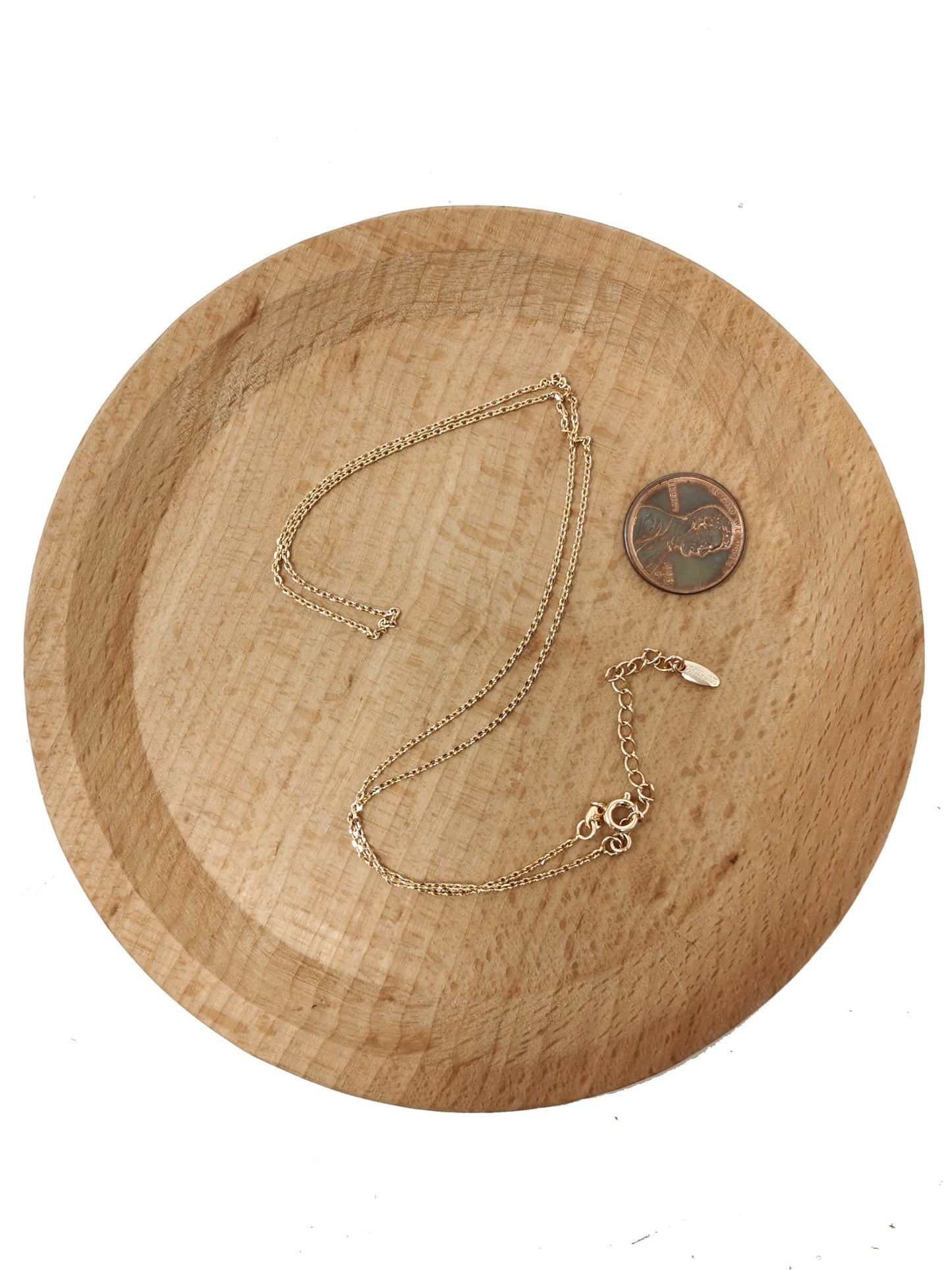 1pc 17.7'' + 2" extender ready to wear Pink Gold Rolo Box Chain Necklace, Layering Dainty Box Chain For Jewelry Making Charm, 741