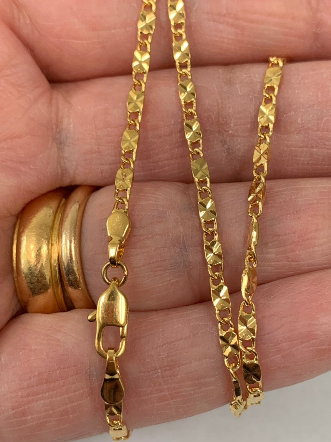 1pc 19.7'' Ready to Use Gold Anchor Necklace Chain,Layering Sunburst Chain Dainty Necklace,For Pendant Charm Necklace Making, 809