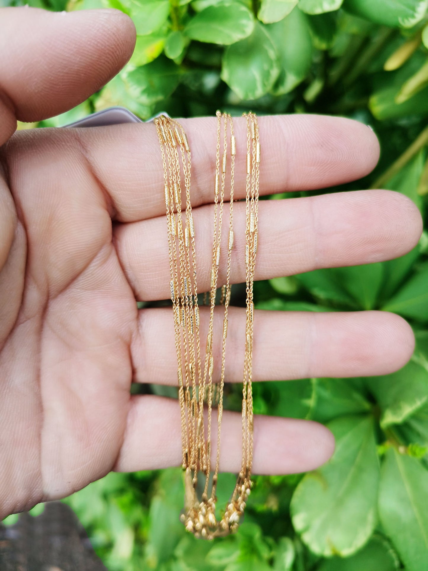 1pc 20.3'' Ready to Use Gold Thin Rolo Necklace Chain,Layering Rolo Chain Dainty Necklace, For Pendant Charm Necklace Making, 824