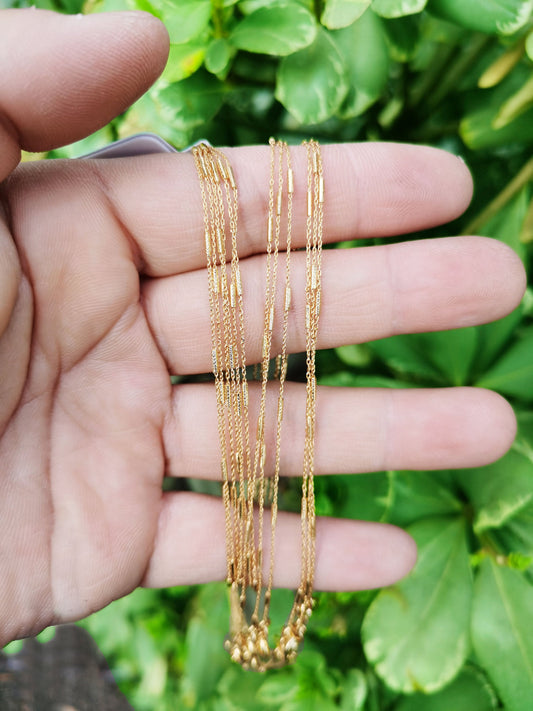 1pc 20.3'' Ready to Use Gold Thin Rolo Necklace Chain,Layering Rolo Chain Dainty Necklace, For Pendant Charm Necklace Making, 824