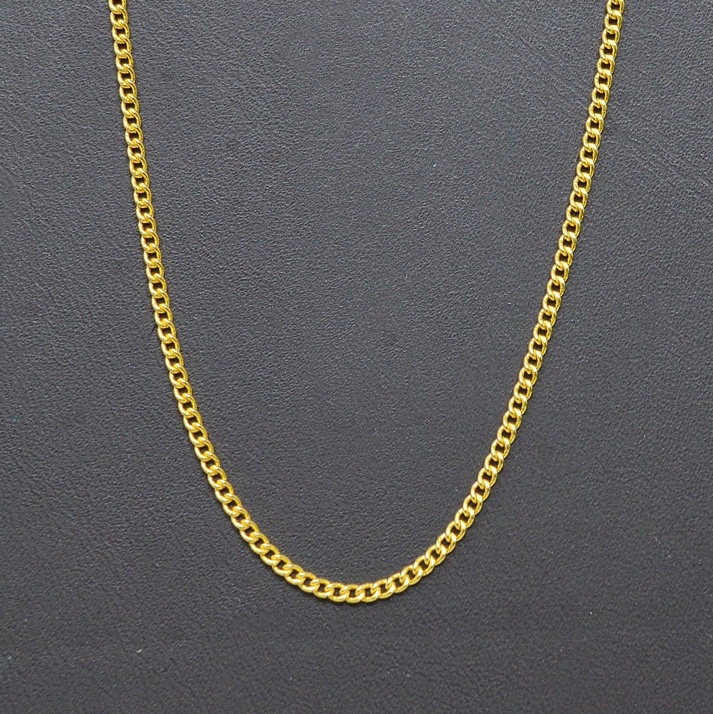 24K Gold Plated Cuban Curb Chain by Yard, Gold Plated Florida Link Chain,Wholesale bulk Roll Chain for Jewelry Making, Width 1.6mm,Roll- 437