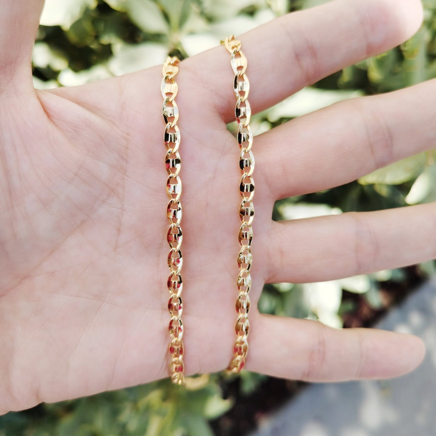1pc 20'' Ready to Use Gold Anchor Necklace Chain, Layering Unique Chain Mariner Necklace, For Pendant Charm, CN- 751