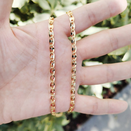 1pc 20'' Ready to Use Gold Anchor Necklace Chain, Layering Unique Chain Mariner Necklace, For Pendant Charm, CN- 751